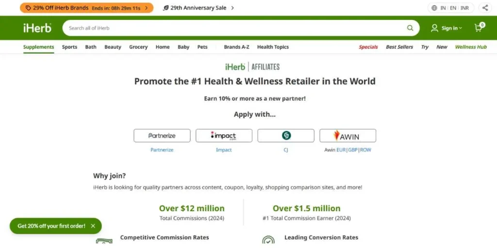 Health and Wellness Affiliate Programs