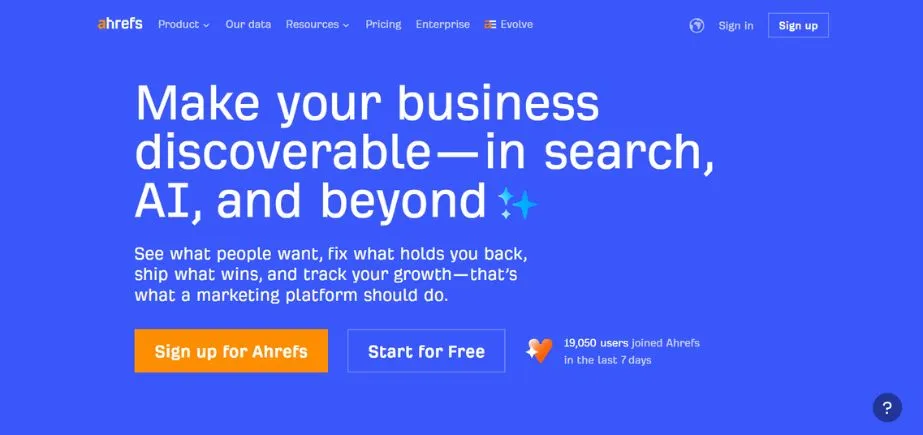 Ahrefs - Best SEO Tools