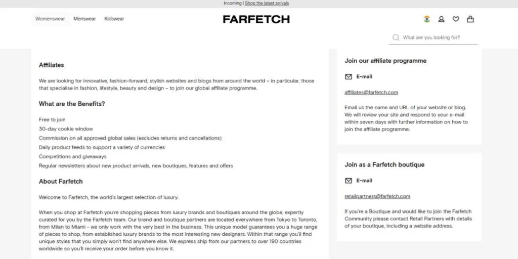 Fashion Affiliate Programs