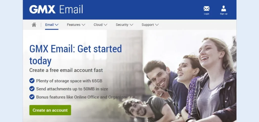 GMX Mail - Best Email Providers