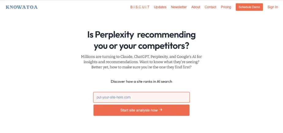 Knowatoa.com - GEO Tools for AI Search & SEO Optimization