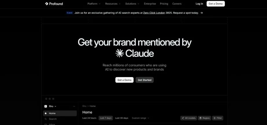 Profound - GEO Tools for AI Search & SEO Optimization