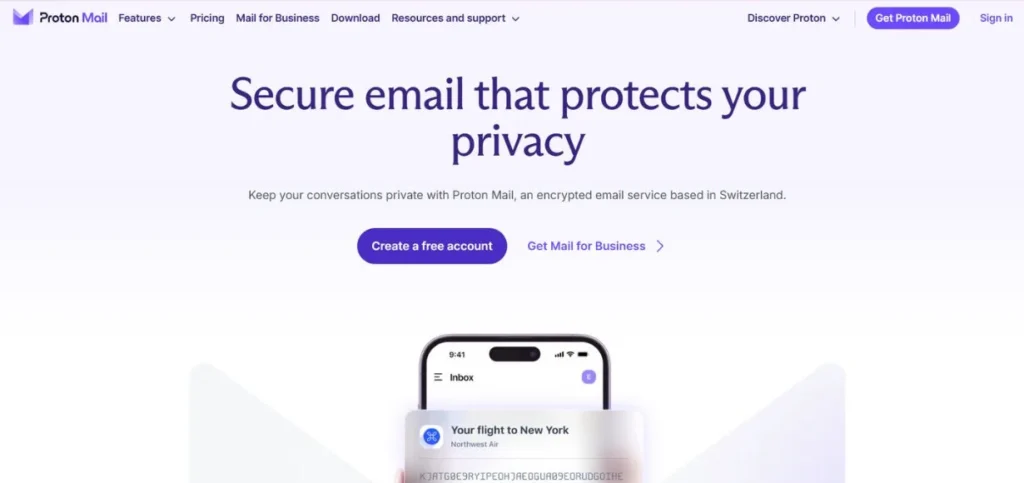 ProtonMail - Best Email Providers