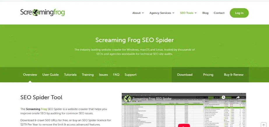 Screaming Frog - Best SEO Tools