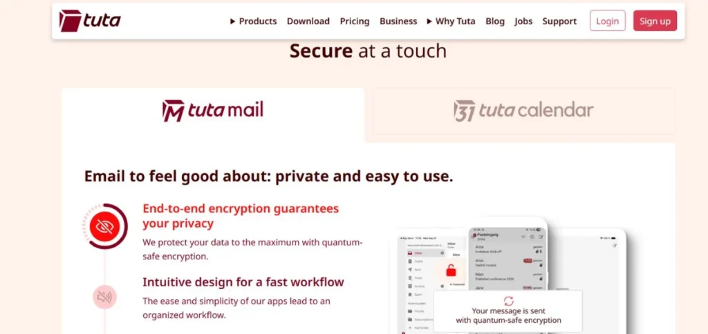 Tutanota - Best Email Providers.