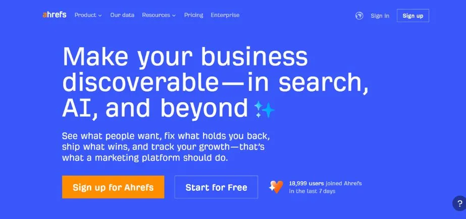 Ahrefs - SE Ranking Alternatives