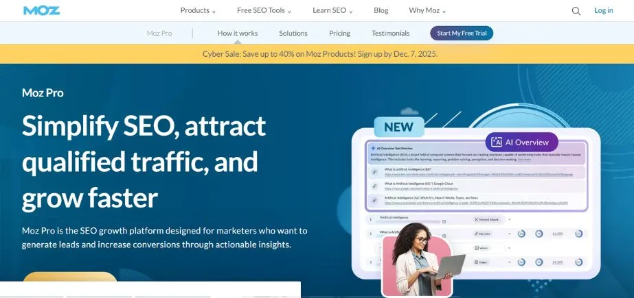 Moz Pro - SE Ranking Alternatives