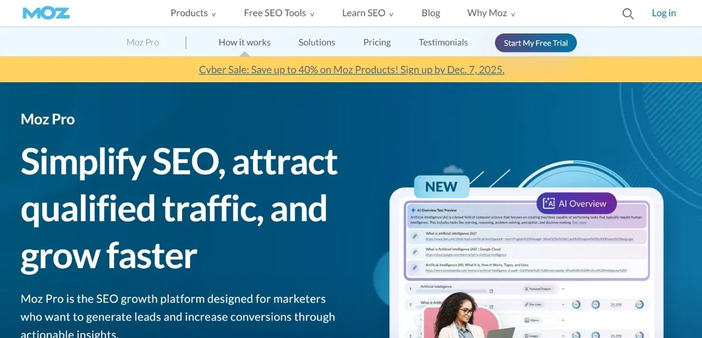 Moz.com – B2B SEO Tools