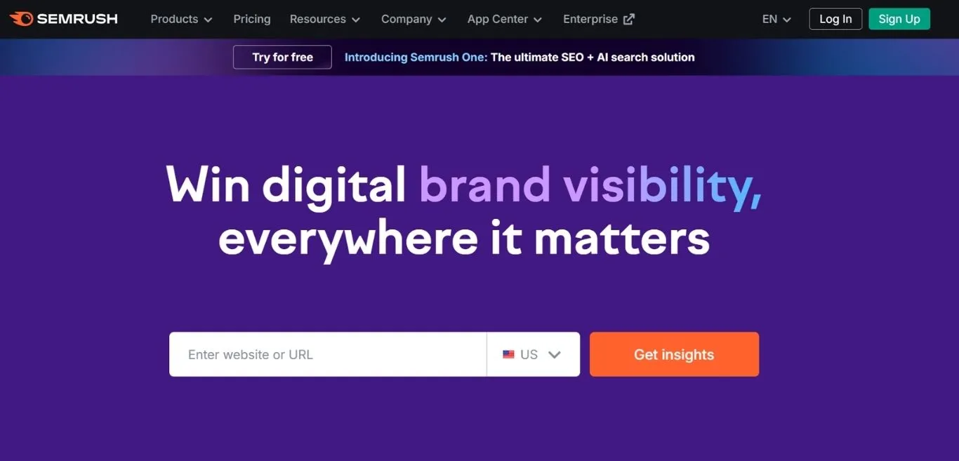 SEMrush - B2B SEO Tools