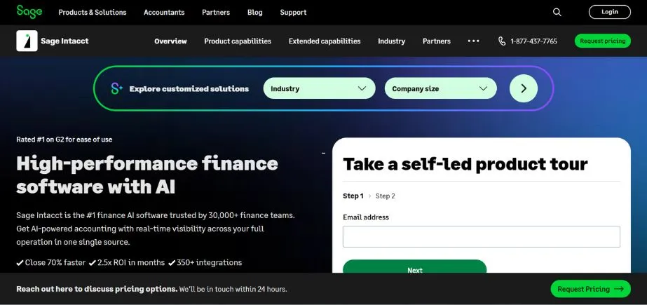 Sage Intacct - Financial Management Tools