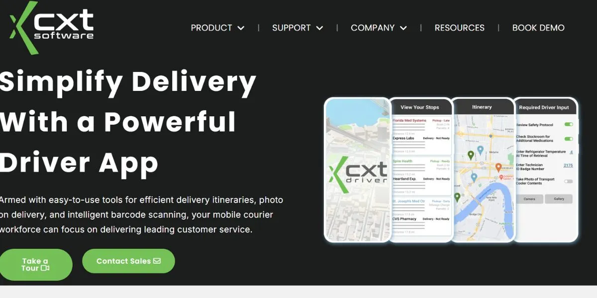 CXT software - medical courier apps