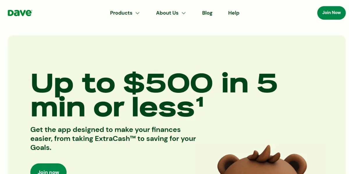 Dave - apps like Earnin