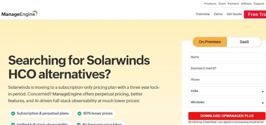 SolarWinds Server & Application Monitor - Inventory Management System