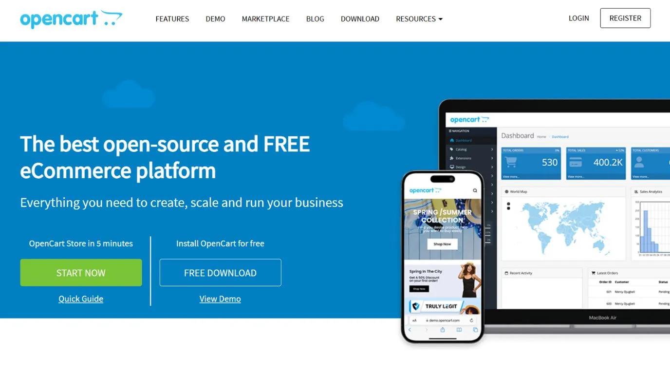 opencart - Shopify alternatives