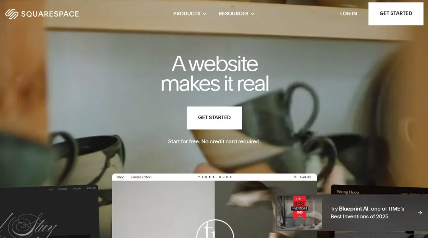 squarespace - Shopify alternatives