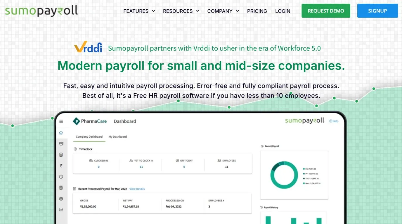 sumopayroll - software companies in Vizag