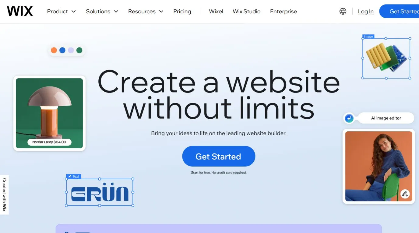 wix - Shopify alternatives