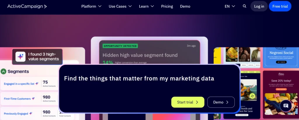 Email Marketing Tools
- ActiveCampaign