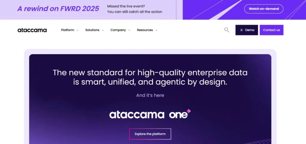 Ataccama ONE - Data Validation Tools