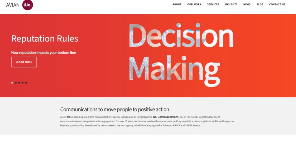 PR Agencies in Mumbai
- Avian WE