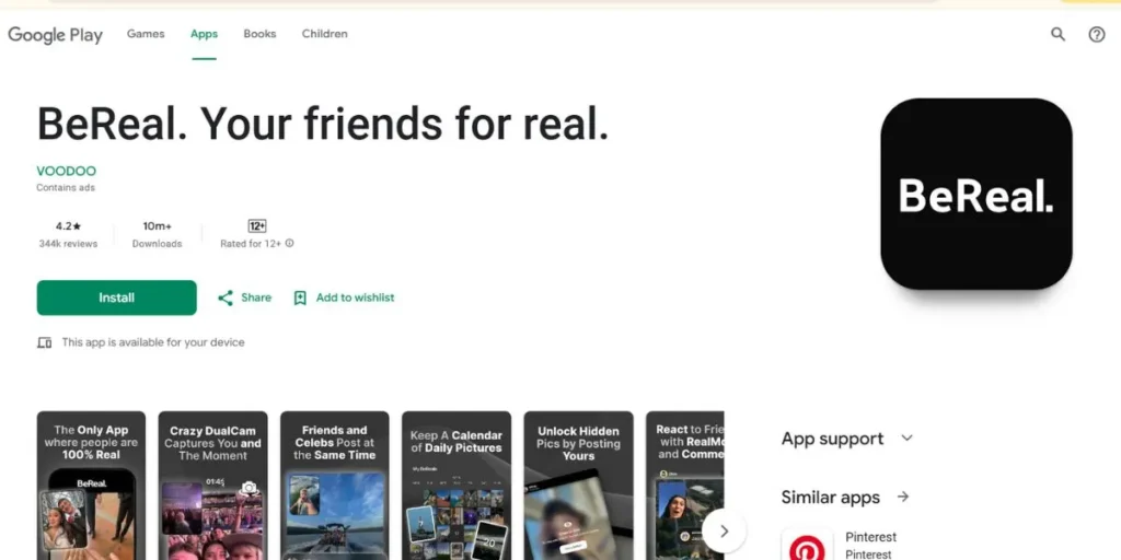 BeReal Extended - Trending Apps in India
