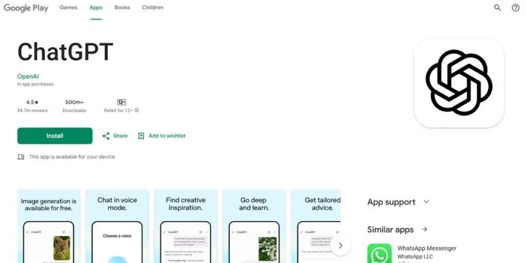 ChatGPT Mobile - Trending Apps in India