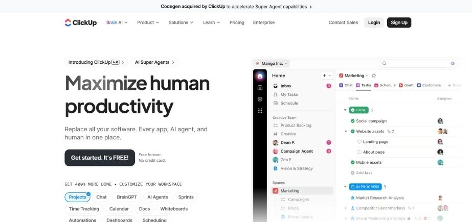 ClickUp - Office Automation Software