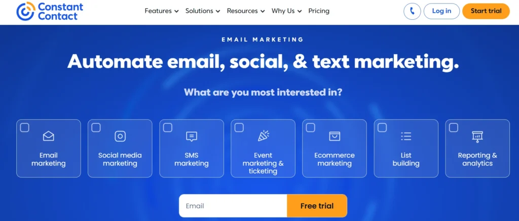 Email Marketing Tools
- Constant Contact