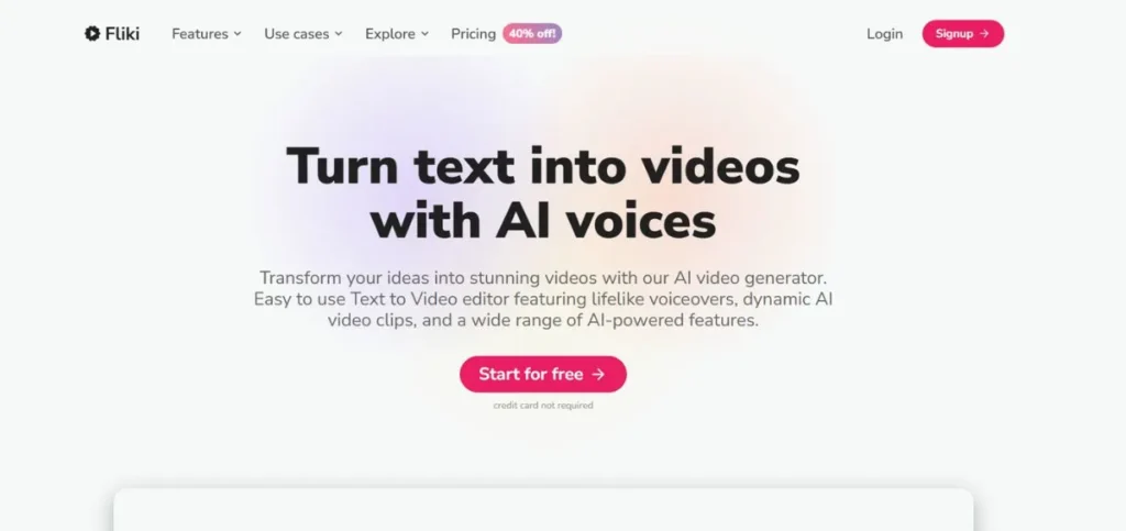 Fliki - AI YouTube Shorts Generators