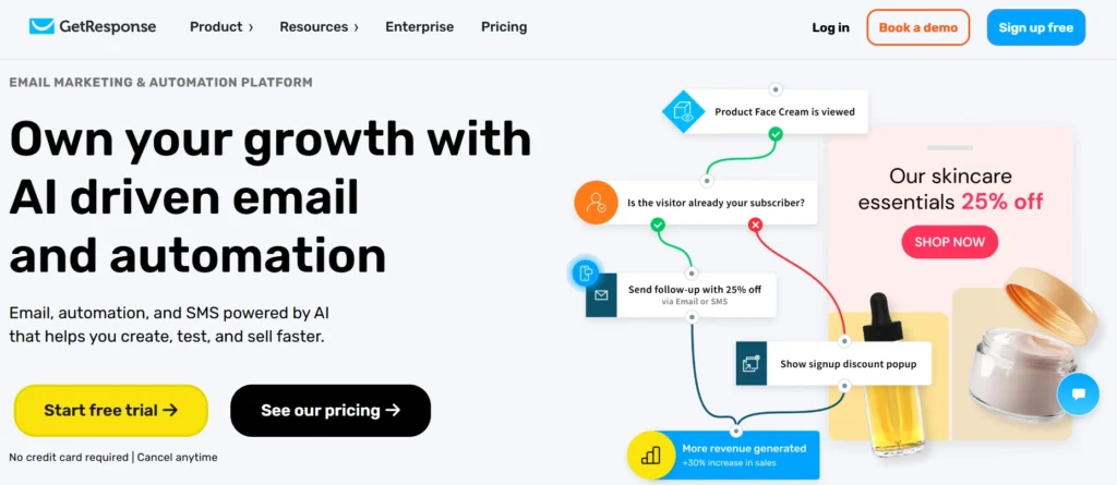 Email Marketing Tools
- GetResponse