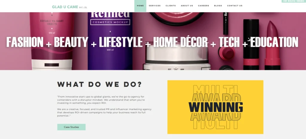 PR Agencies in Mumbai
- Glad U Came