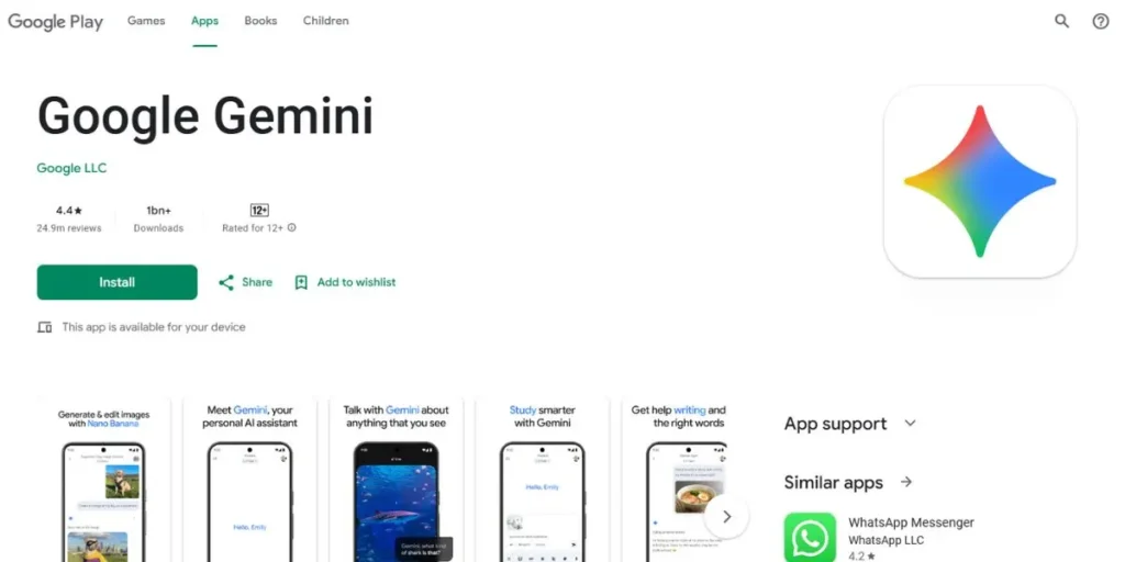 Google Gemini - Trending Apps in India
