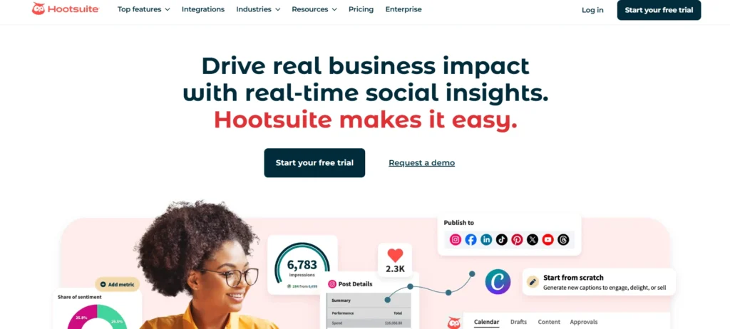 Social Media Monitoring Tool
-  Hootsuite Insights