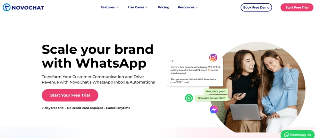 WhatsApp Marketing Software
- NovoChat 