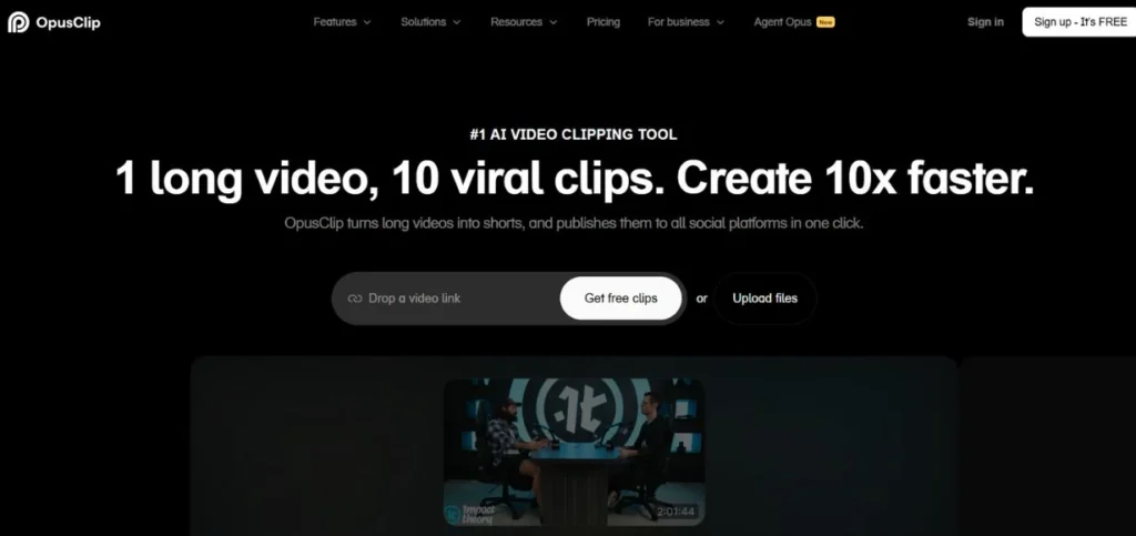 OpusClip - AI YouTube Shorts Generators