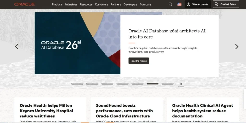 Oracle - MNC Companies in Chennai