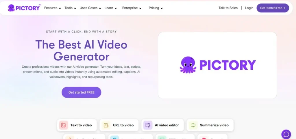 Pictory - AI YouTube Shorts Generators