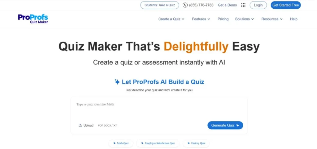ProProfs Quiz Maker - Online Assessment Tools