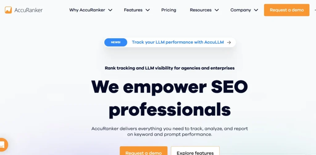 Rank Tracker Tools - AccuRanker
