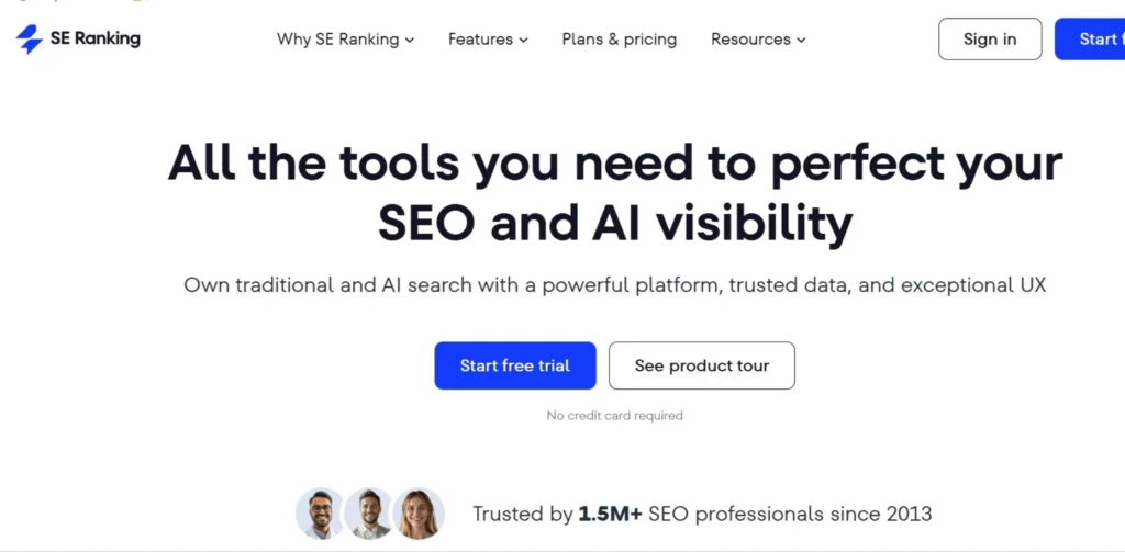 Rank Tracker Tools - SE Ranking