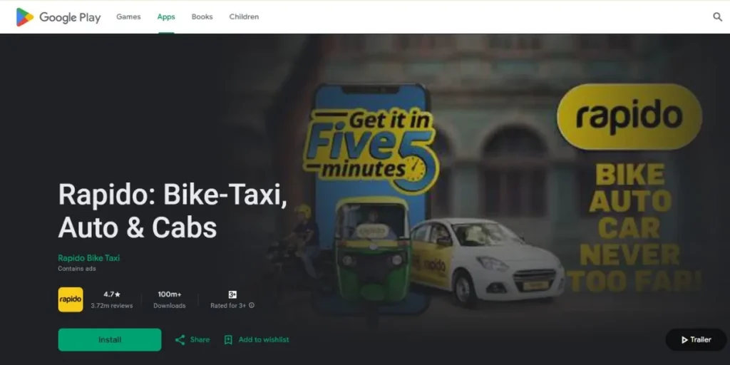 Rapido - Trending Apps in India