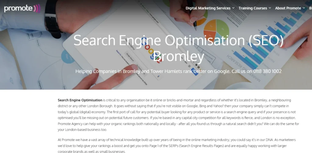 SEO Companies in Bromley - Promote Agency