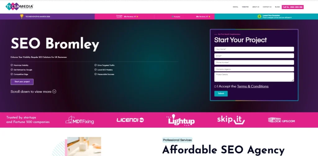 SEO Companies in Bromley - Telsa Media