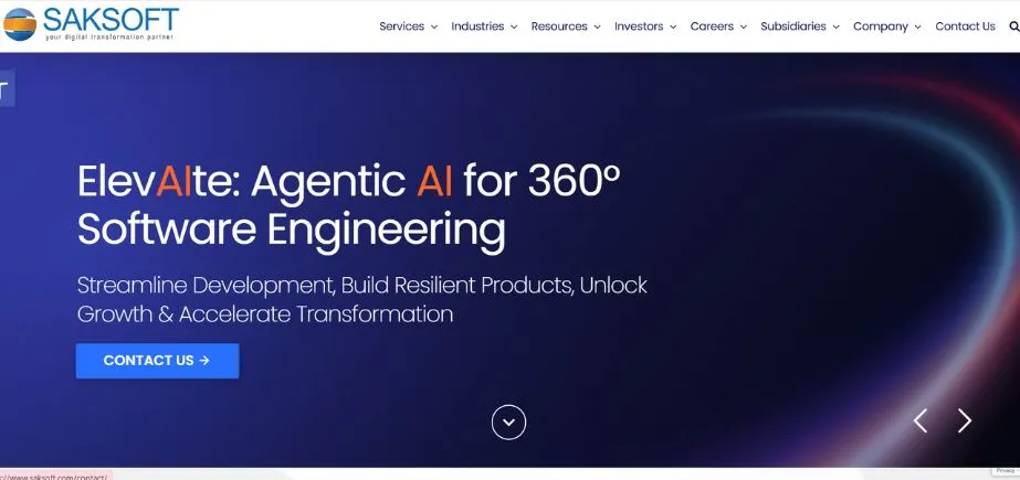 Saksoft - AI Development Companies in India