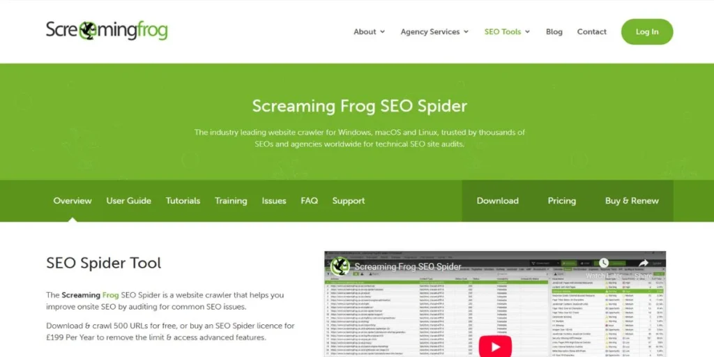 Screaming Frog SEO Spider - Technical SEO Tools