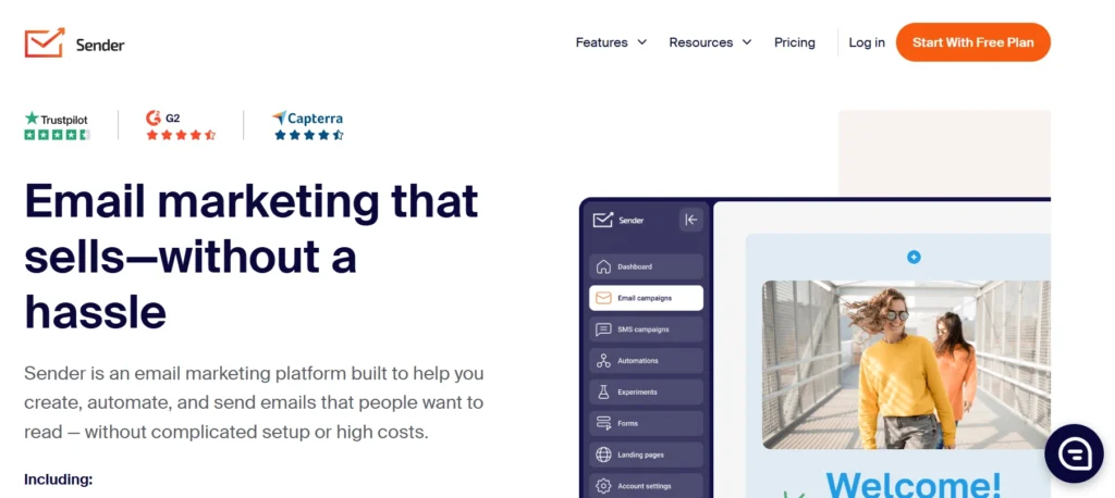 Email Marketing Tools
- Sender