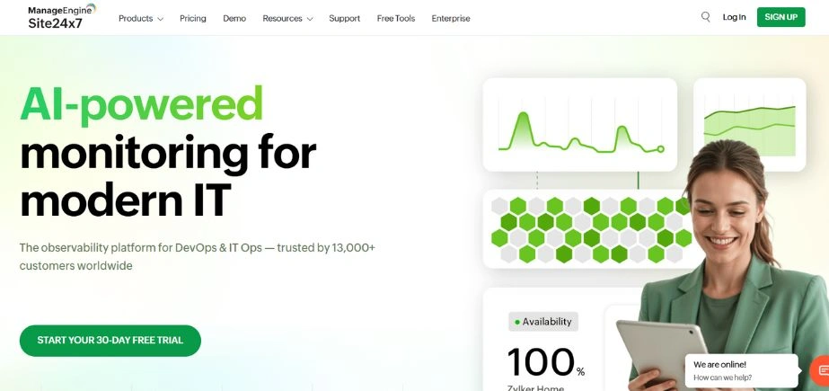 Site24x7 - Application Monitoring Tools