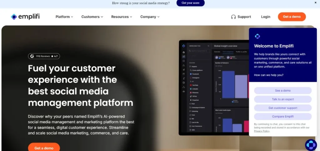 Socialbakers (now Emplifi) - Social Media Analytics Tools