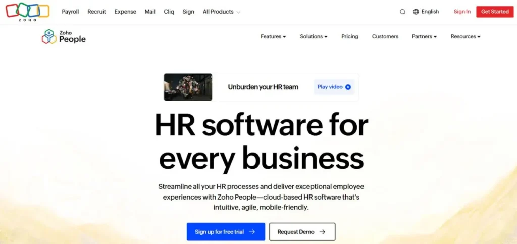 Zoho People - HR Management Software