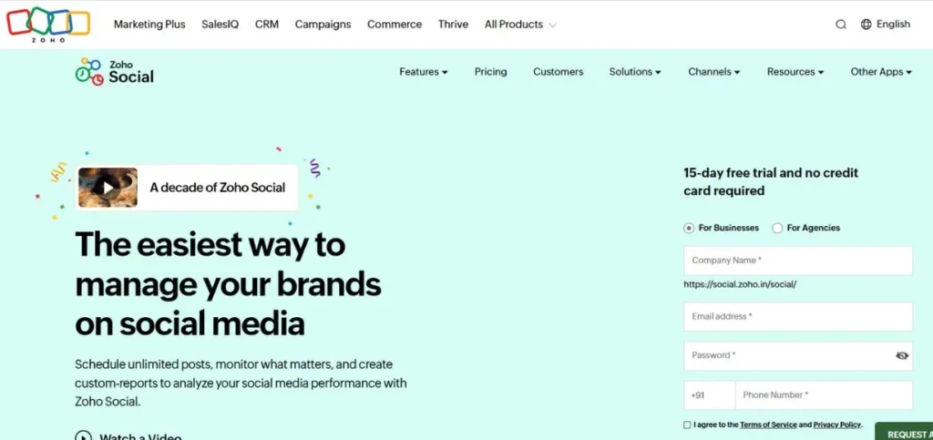 Zoho Social - Social Media Analytics Tools
